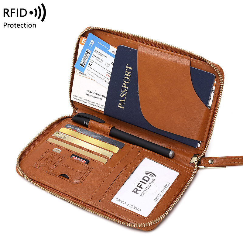 Phone Accessories Hippers - Couverture de passeport en cuir, blocage
