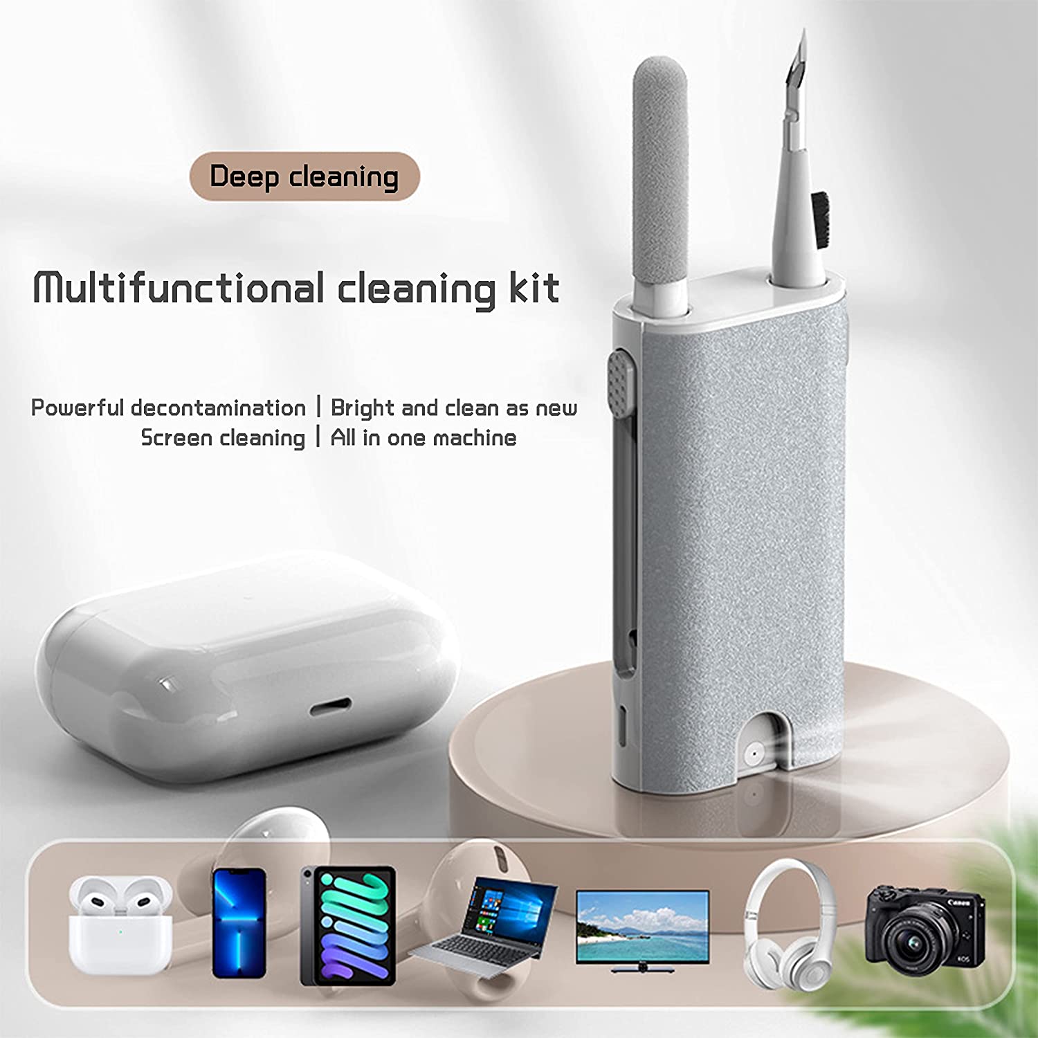 Screen Cleaner Spray - Kit de brosse de nettoyage d'écouteurs