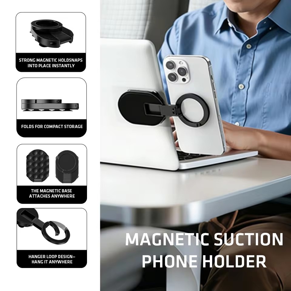 Desk Phone Stand - Support de téléphone magnétique pliable MA39