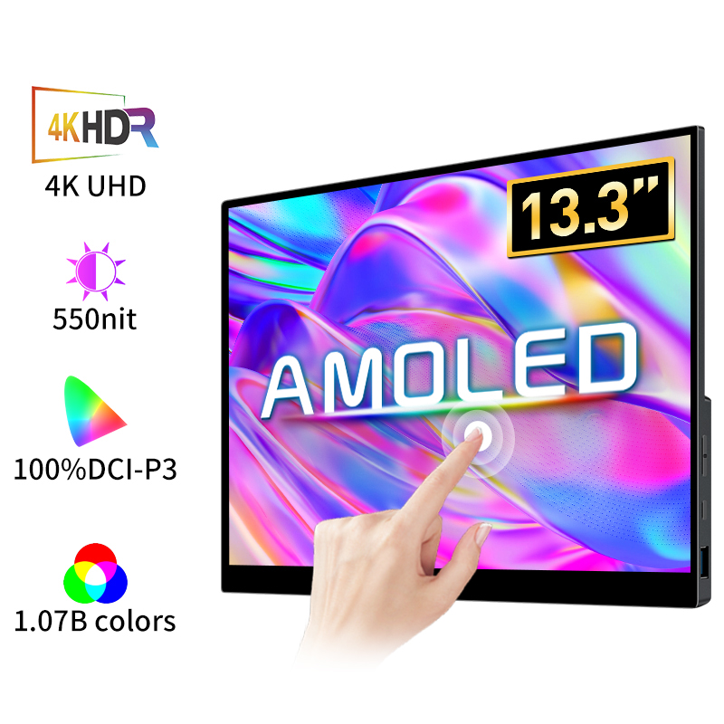 Phone Accessories Display Board - Moniteur Portable à écran tactile OLED