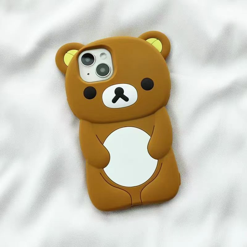 Phone Accessories Unique - Coque de téléphone en silicone Rilakkuma,