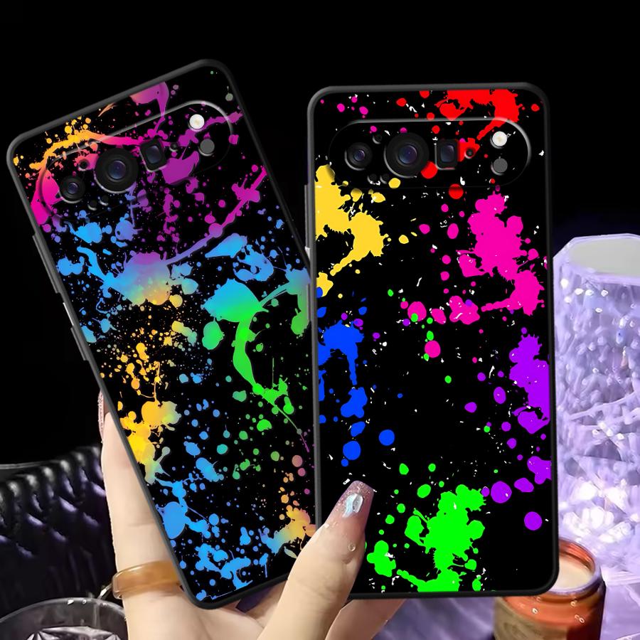 Google Pixel 9 - Coque de téléphone motif éclaboussures de