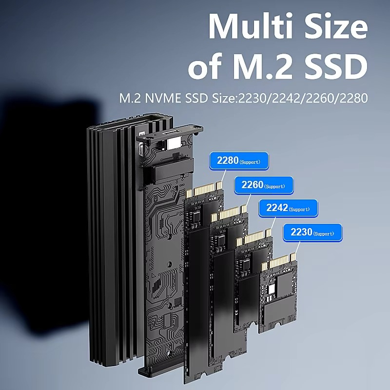 Type C Adapter - Boîtier externe pour SSD M.2 NVME