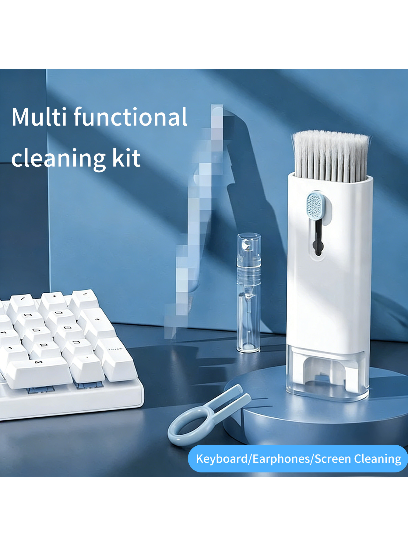 Screen Cleaner Spray - Kit de nettoyage multifonctionnel 7-en-1 pour