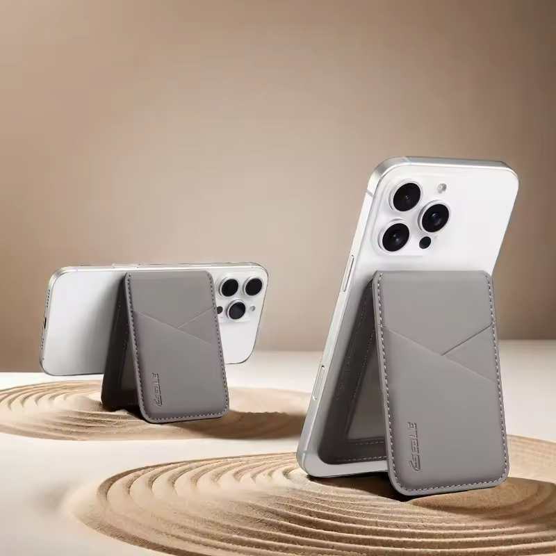 Phone Accessories Hippers - Portefeuille magnétique en cuir détachable, support