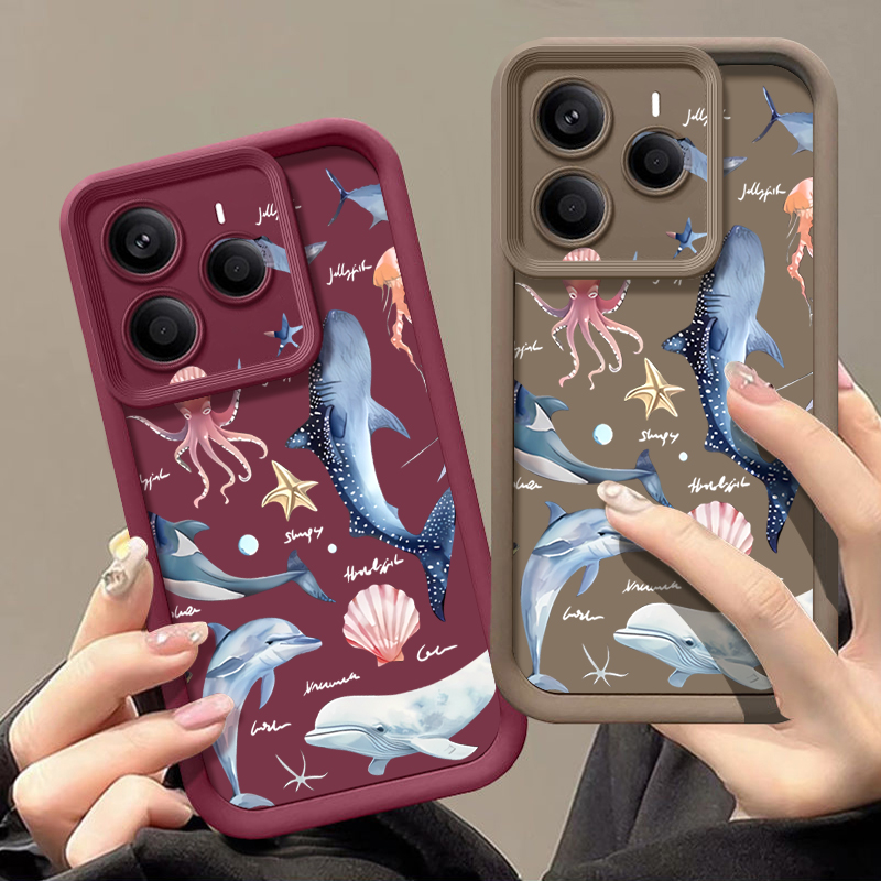 Étui souple à motif de dauphin - Xiaomi Redmi Note 14 avis et prix