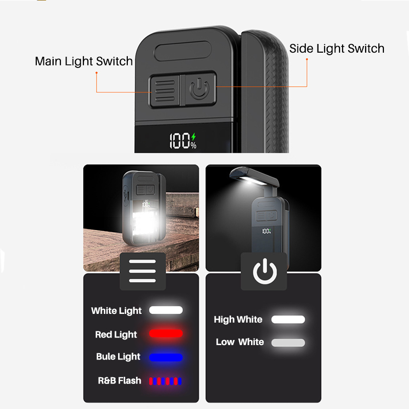 Lampe de travail magnétique mu - Type C Adapter avis et prix