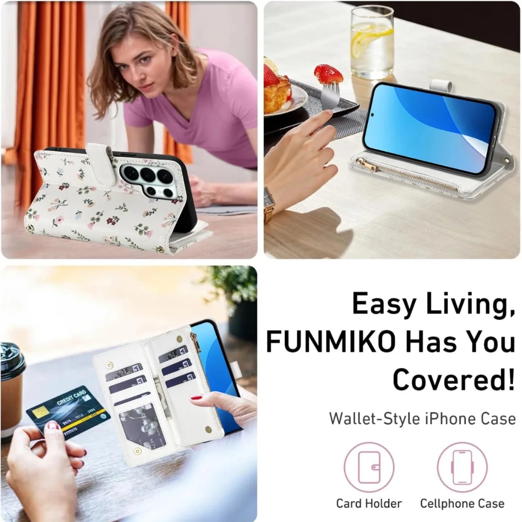 Étui portefeuille zippé pour c - Phone Accessories Hippers avis et prix