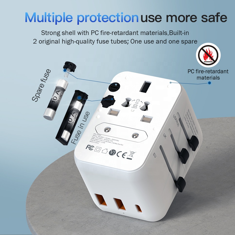 Adaptateur de prise murale mul - Type C Adapter avis et prix