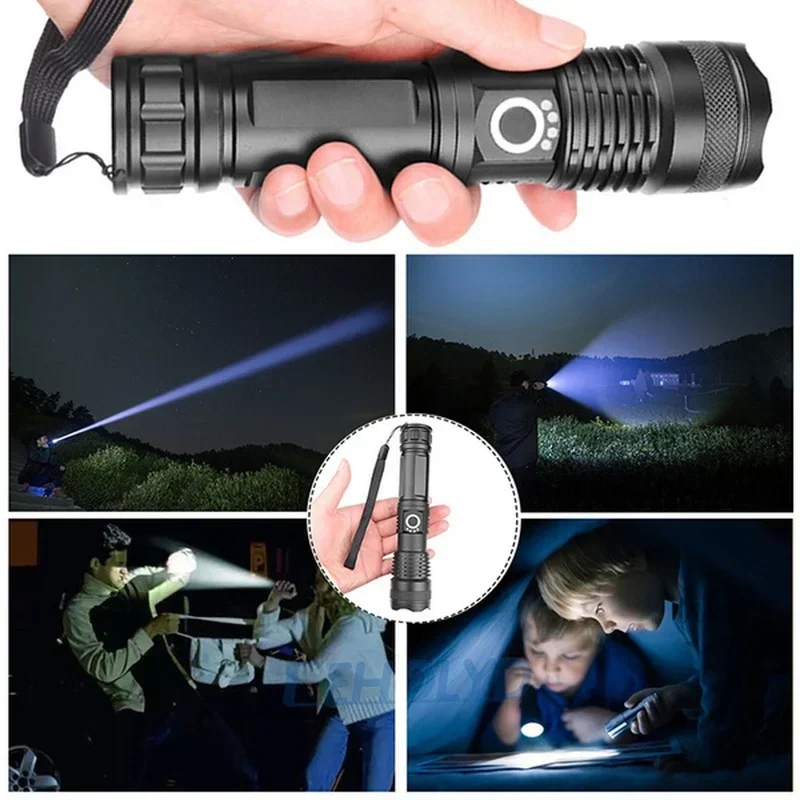 Lampe de poche LED haute puiss - Type C Adapter avis et prix